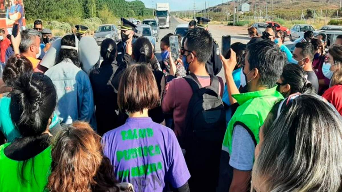 Conflicto por los cortes de ruta en Neuquén. Fuente: (Twitter)