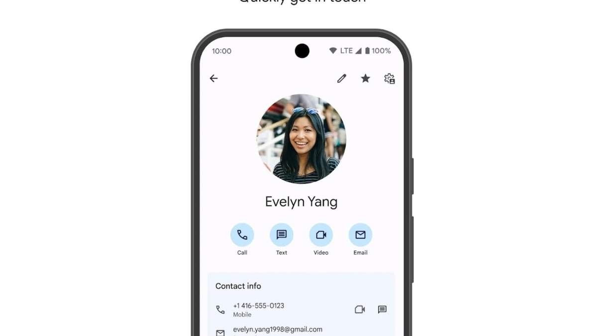 Aplicación Contactos de Google