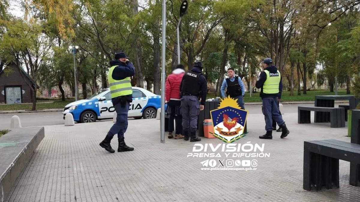 Operativo antidrogas en Plottier. Fuente (Prensa Policía de Neuquén)
