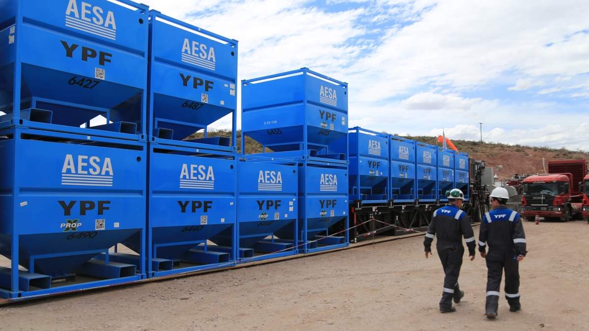 Instalaciones de arena de YPF (Fuente: Twitter)