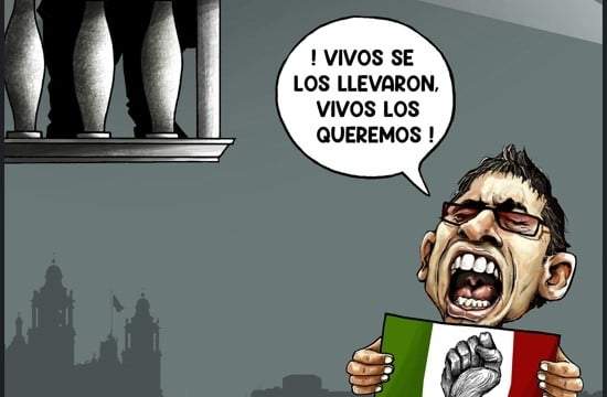 Vista previa del cartón "Un grito de justicia", de José Antonio Rodríguez
