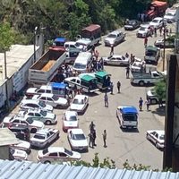 Queman patrulla durante disputa entre transportistas “piratas” y legales en Copainalá, Chiapas