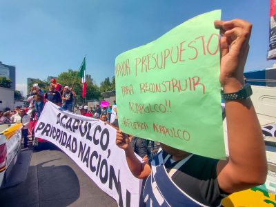 La caravana de damnificados de Acapulco llega hoy al Zócalo para protestar por falta de atención