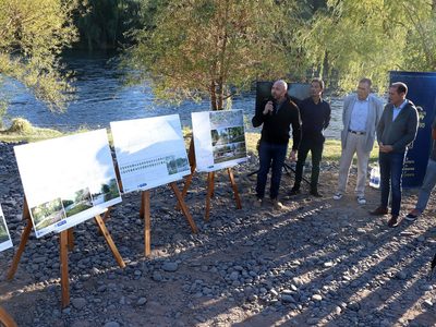 Avanza la construcción del Paseo Costero para el río Neuquén en Centenario