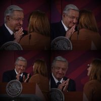 Este fue el momento en que AMLO "rechazó" el abrazo de Tatiana Clouthier