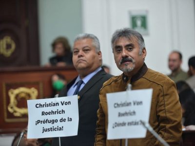 El panista Christian Von Roehrich solicita licencia y el Congreso de CDMX se la niega por "prófugo"