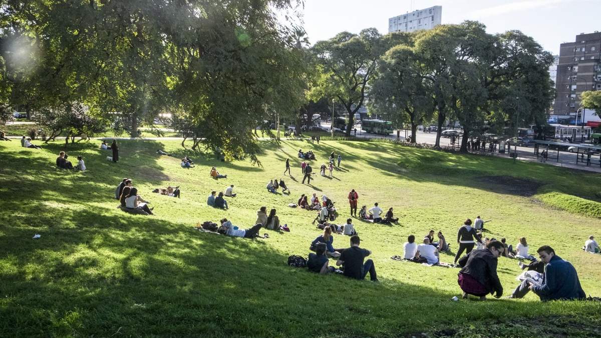 Plaza porteña. Fuente: (Instagram).