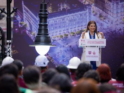 Anuncian programa para iluminar el Centro Histórico de cara al Mundial 2026