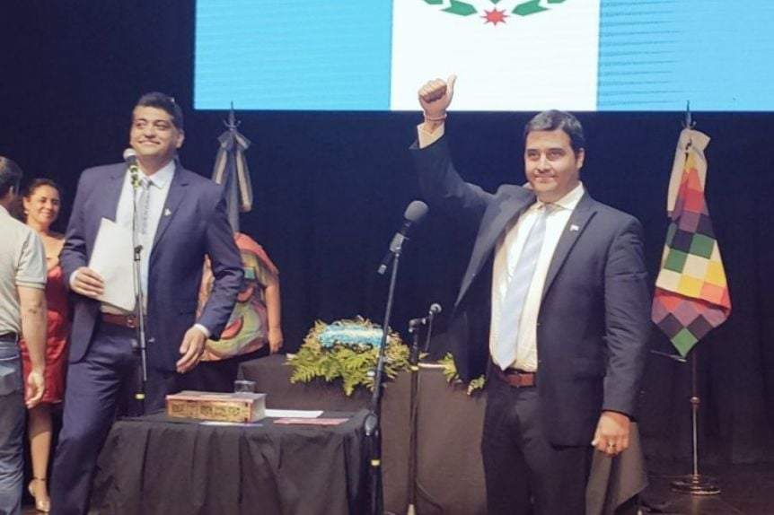 Carlos Koopmann asumió en Zapala Fuente: (Twitter)