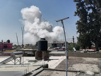Una nueva explosión se registró en polvorín de Tultepec