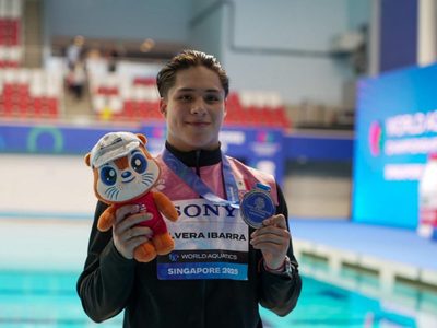 Osmar Olvera gana plata en trampolín de 1 metro del Campeonato Mundial de Deportes Acuáticos