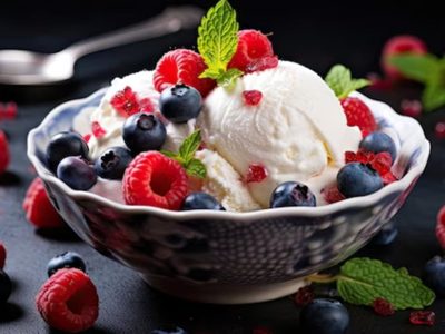 Helado de cheesecake y frutos rojos: súper fácil y con 4 ingredientes, una receta casera que te va a sorprender