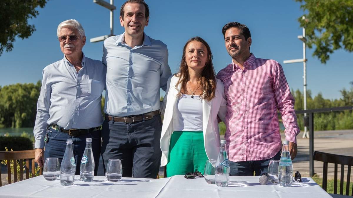 Jorge Taylor, Pablo Cervi, Valeria Todero. Fuente: (Twitter)