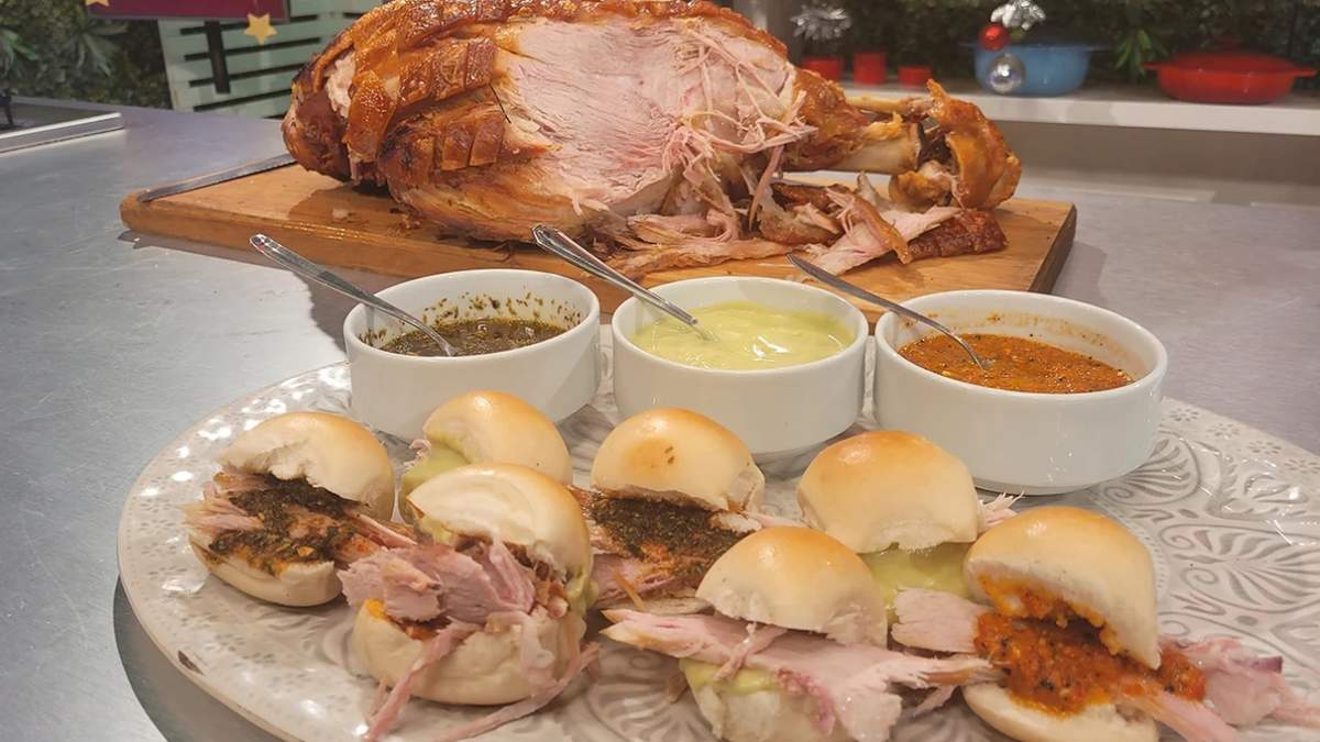 Sandwichitos de pernil. Fuente: (Instagram).