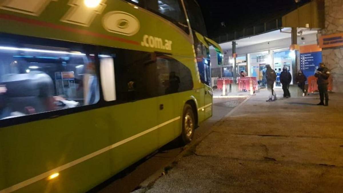 Controles en Terminal de Ómnibus de San Martín de los Andes.