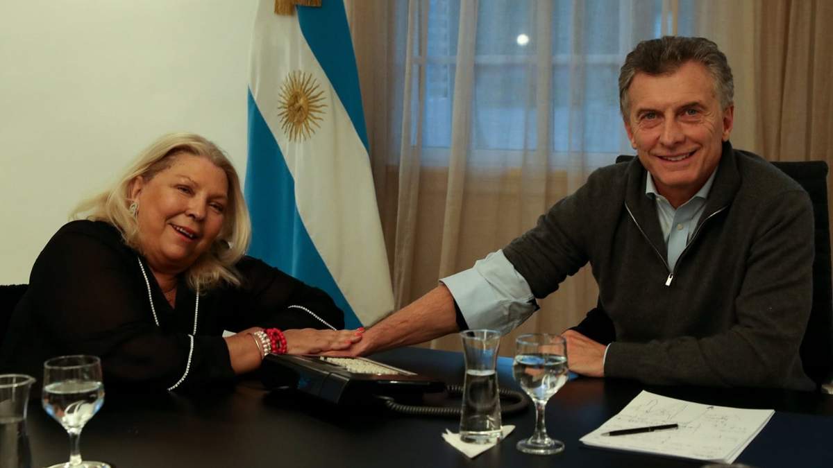 Elisa Carrió y Mauricio Macri. Fuente: (Twitter).