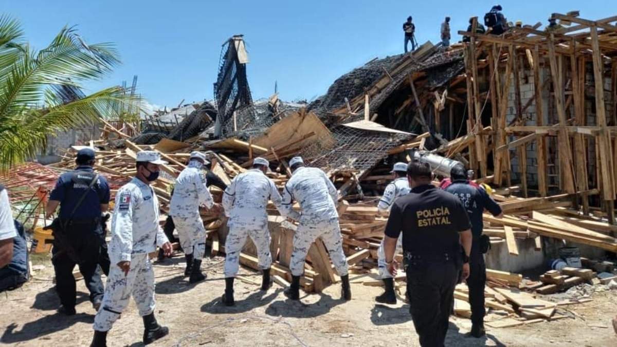 Elementos de la Guardia Nacional colaboraron en el rescate de los lesionados