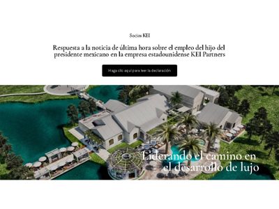 KEI Partners confirma que hijo de AMLO es su empleado y rechaza creación exprés de su sitio web