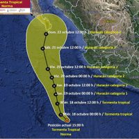 Se forma la tormenta tropical Norma; podría llegar como huracán categoría 2 a Los Cabos
