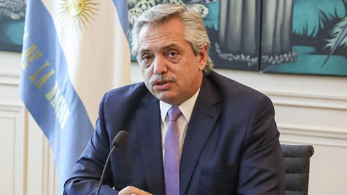 El presidente Alberto Fernández. Fuente: (Twitter)
