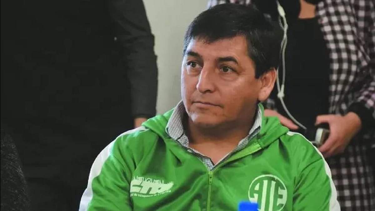 El secretario general de ATE Neuquén, Carlos Quintriqueo. Fuente: (Alerta Digital)