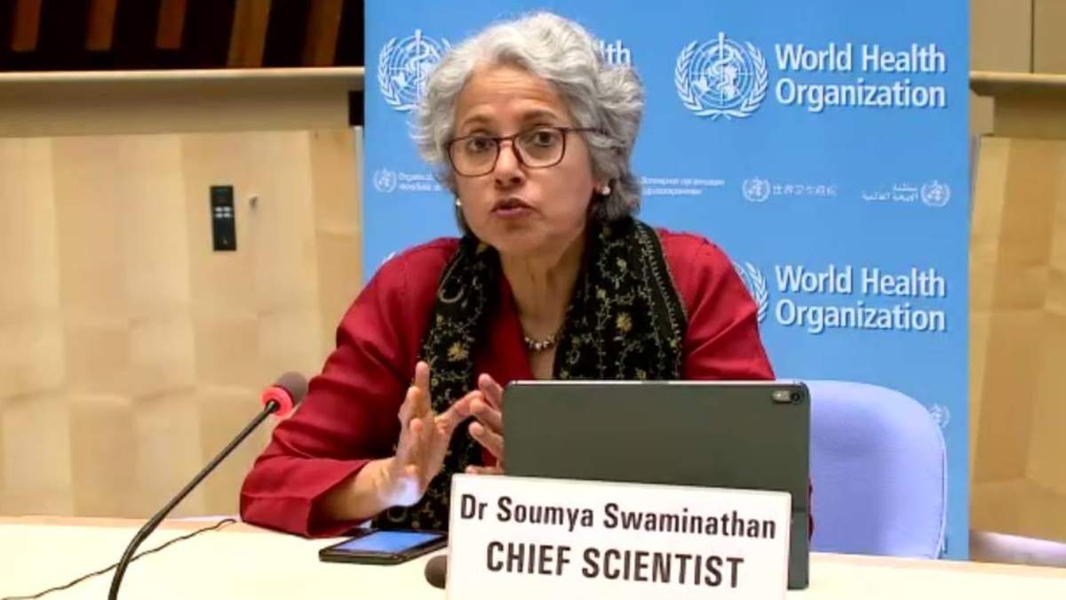 La científica en jefa de la OMS, Soumiya Suaminathan
