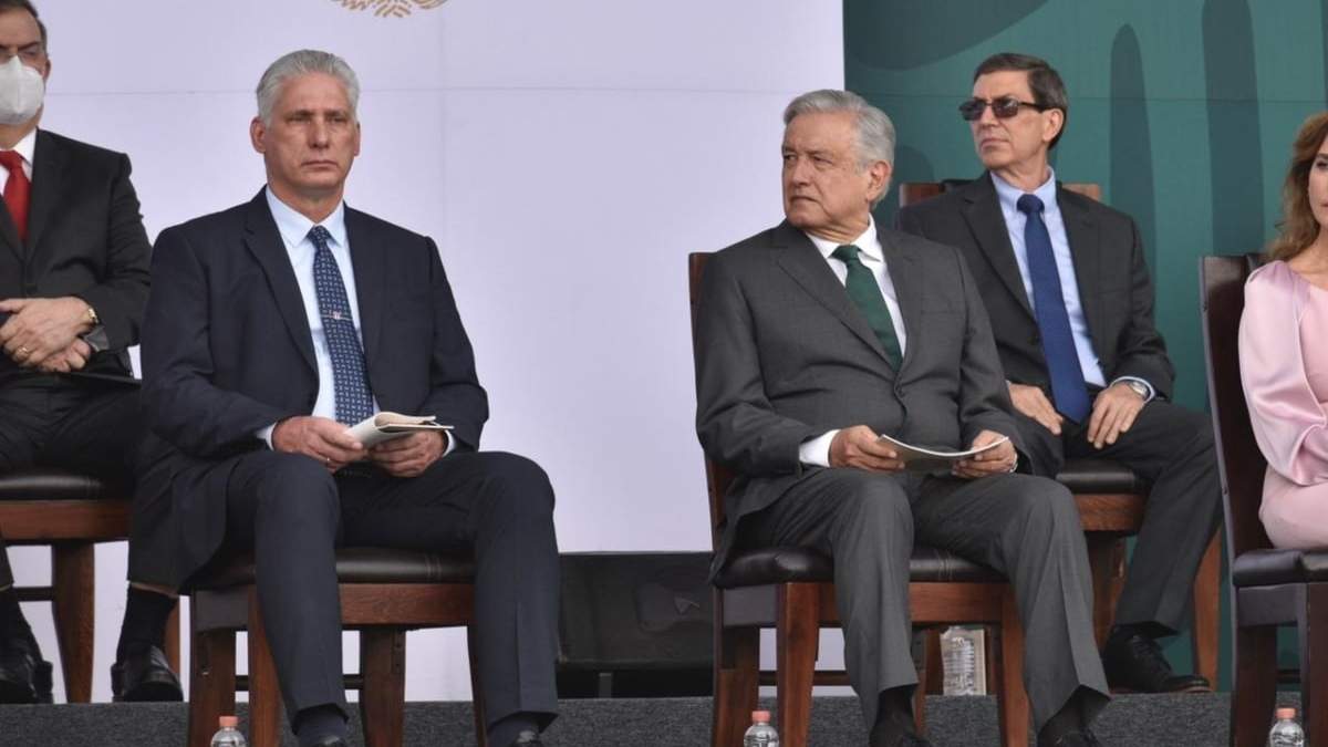 Los presidentes de Cuba y México, Miguel Díaz-Canel y Andrés Manuel López Obrador