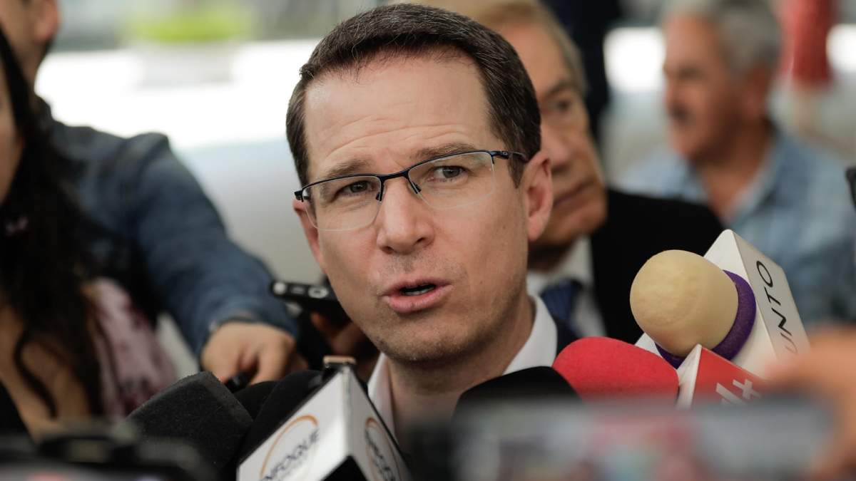 El senador del PAN, Ricardo Anaya, durante conferencia de prensa