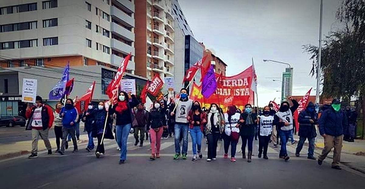 Marcha por los mineros en Neuquén. Fuente: (Twitter)