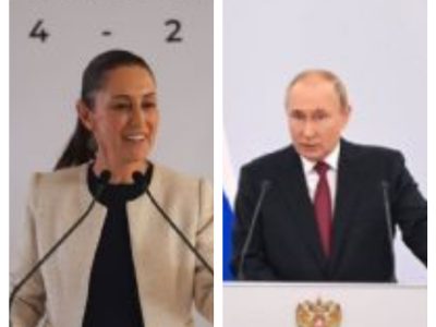 Putin no asistirá a la toma de protesta de Claudia Sheinbaum