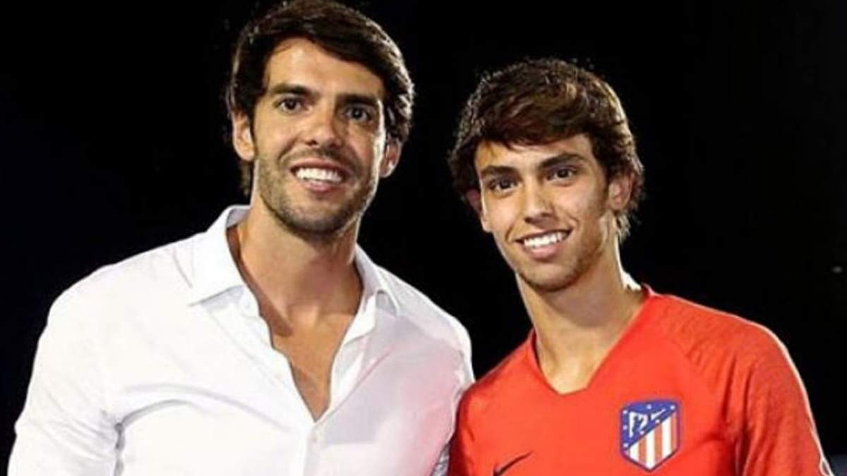 Kaká y João Félix. Fuente: (Twitter)