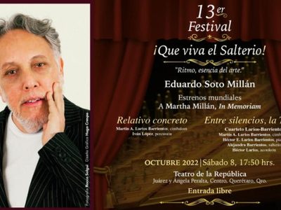 Eduardo Soto-Millán estrena dos obras de salterio en Querétaro