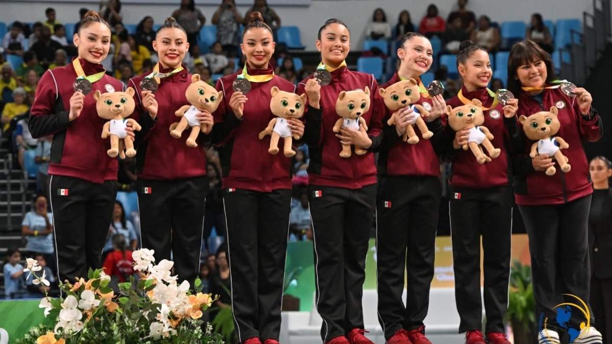La selección mexicana de gimnasia rítmica obtuvo la medalla de bronce