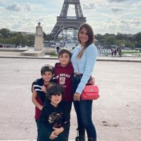 A pura diversión: Antonela Roccuzzo mostró la estupenda habilidad deportiva de sus hijos