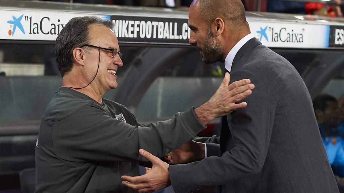 Pep con Bielsa en España. Fuente (Instagram)