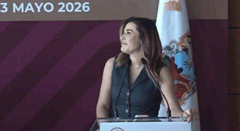 Marina del Pilar Ávila se queda sin luz en plena conferencia donde negaba apagones en Mexicali