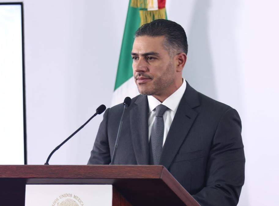 Omar García Harfuch en la conferencia del 23 de julio