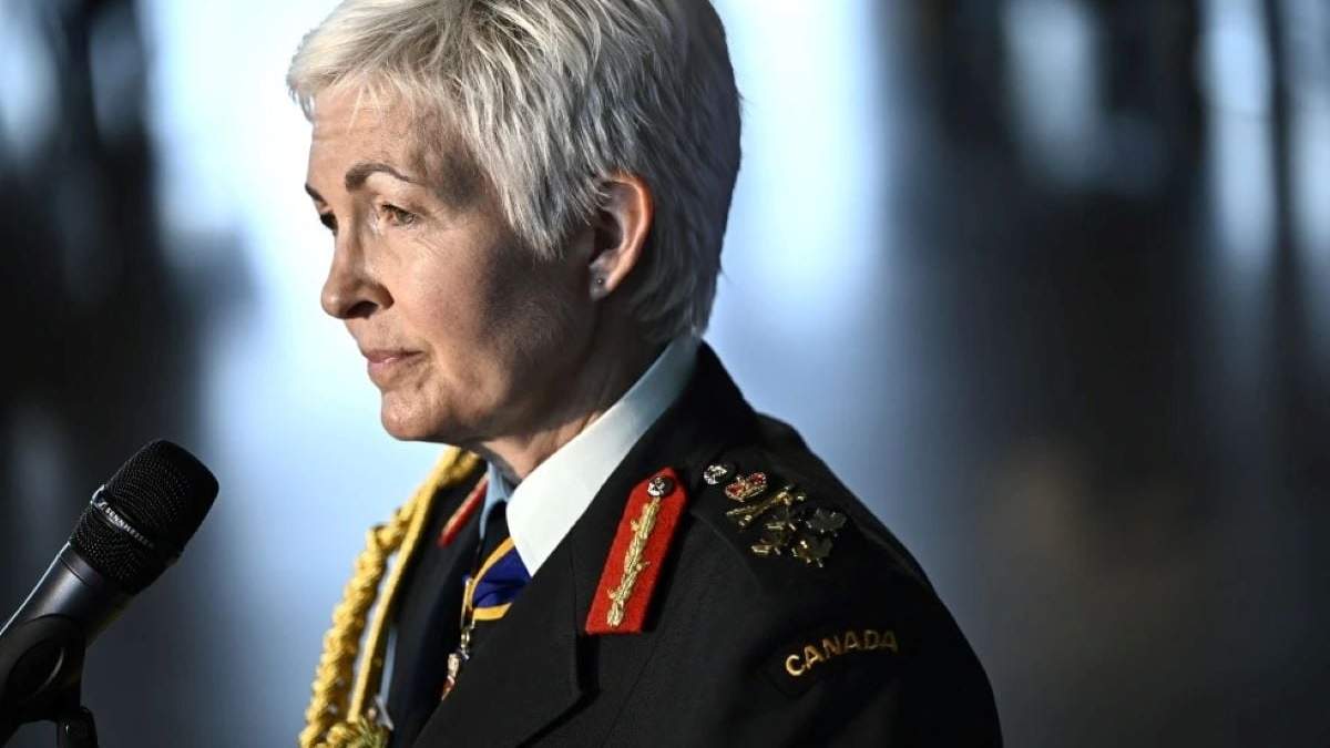 La general Jennie Carignan, jefa del estado Mayor Conjunto de Canadá, en Ottawa, Ontario, el 18 de julio del 2024