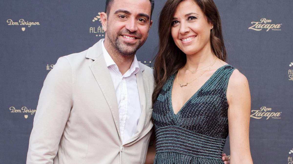 Xavi Hernández y Núria Cunillera. Fuente: (Twitter)