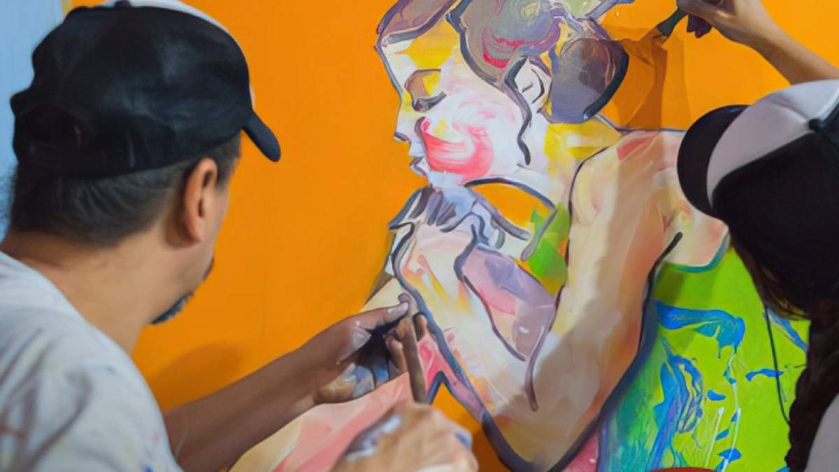 Los murales, siempre presentes en Arte más Arte en Zapala. Fuente: (Twitter)