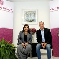Clara Brugada se reúne con el panista Carlos Orvañanos, alcalde electo de Cuajimalpa