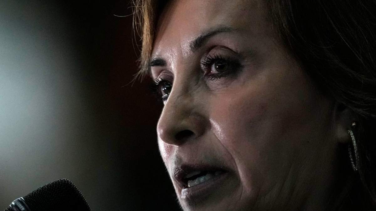 La presidenta peruana Dina Boluarte