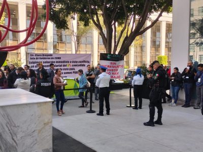 Con paro, trabajadores del TSJCDMX exigen aumento salarial y la no reelección de Rafael Guerra