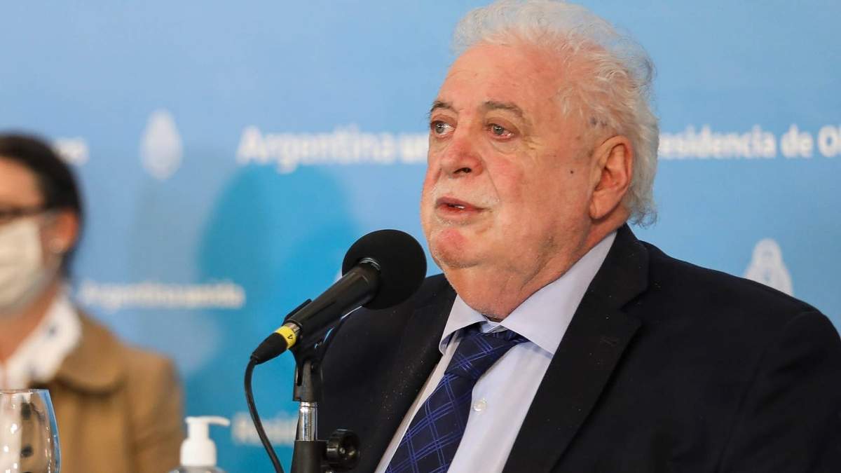 Ginés González García, ministro de Salud de la Nación. Fuente: (Twitter)