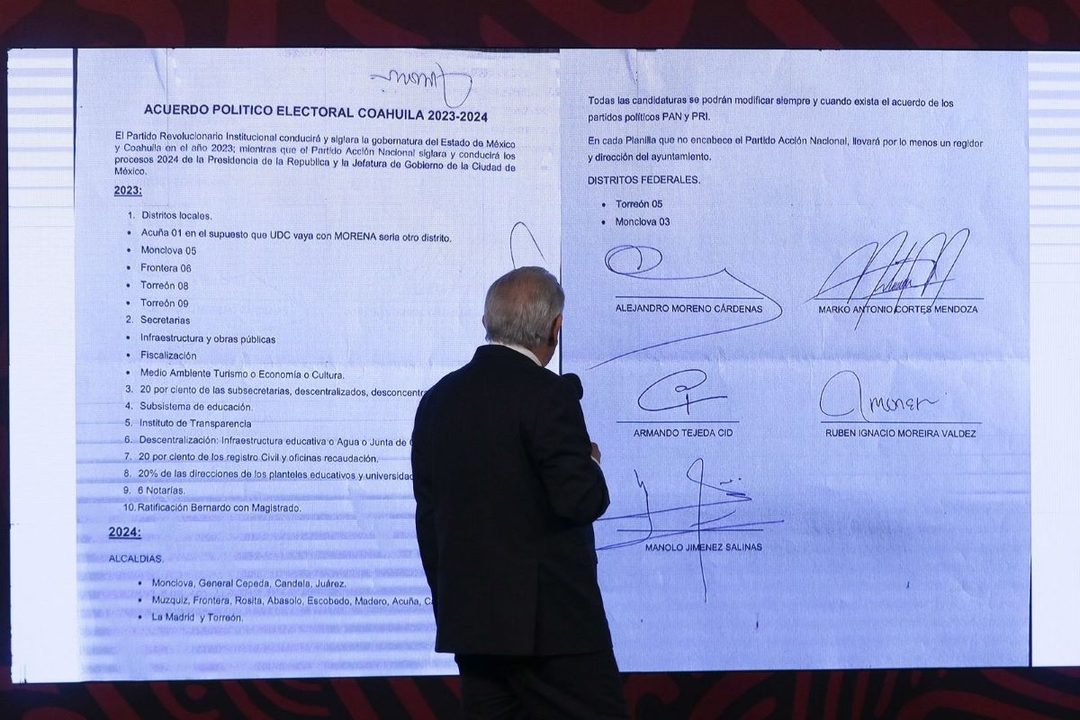 AMLO, acuerdo entre PRI y PAN en Coahuila