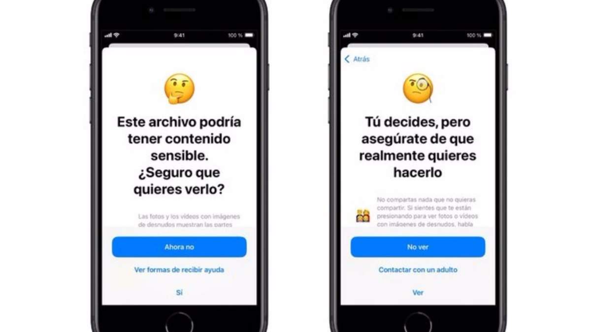 Apple permitirá a los menores denunciar si reciben fotos o vídeos con desnudos