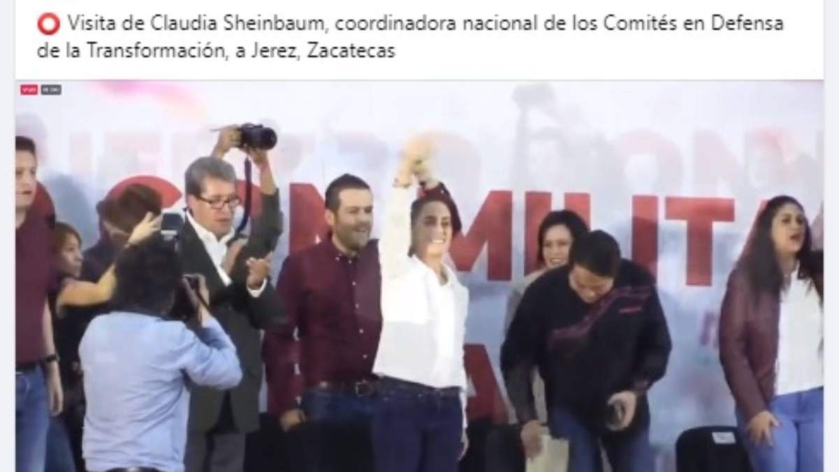 La visita de Sheinbaum fue transmitida por el Sistema Zacatecano de Radio y Televivión