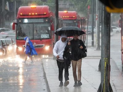 Seguirán el jueves las lluvias muy fuertes con descargas eléctricas y probable granizo