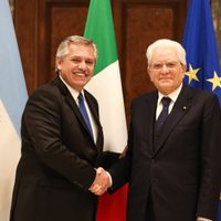 Alberto Fernández se reunió con su par italiano