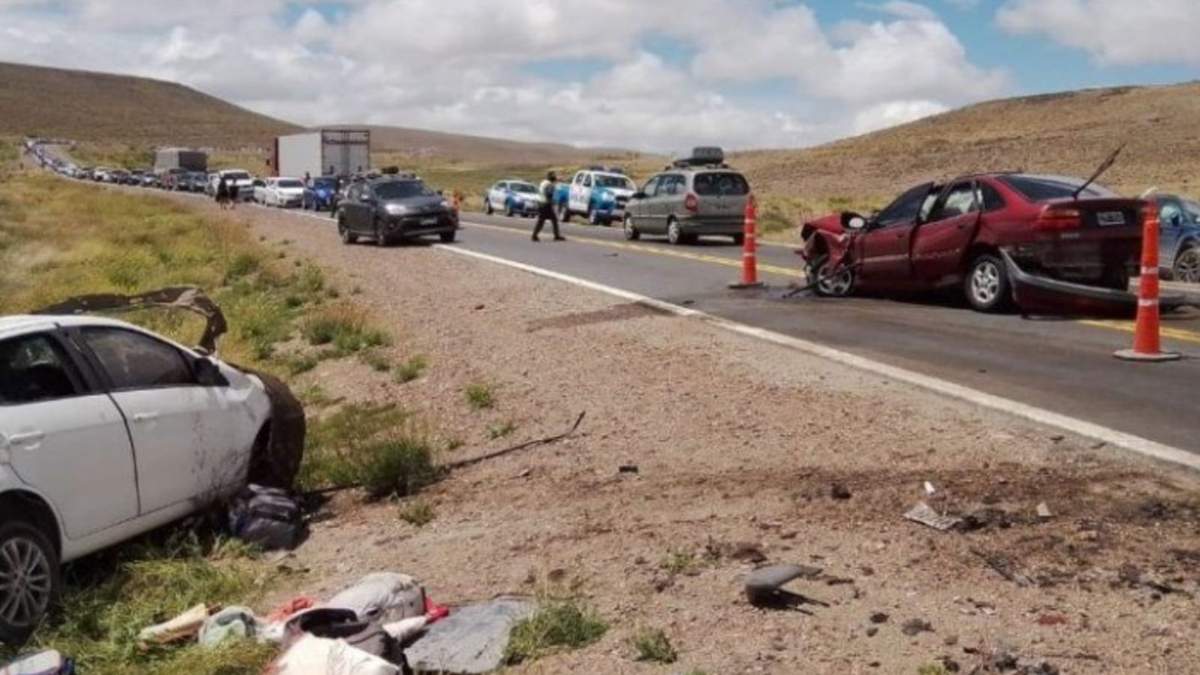 Accidente de tránsito en una ruta neuquina. Fuente: (Twitter)
